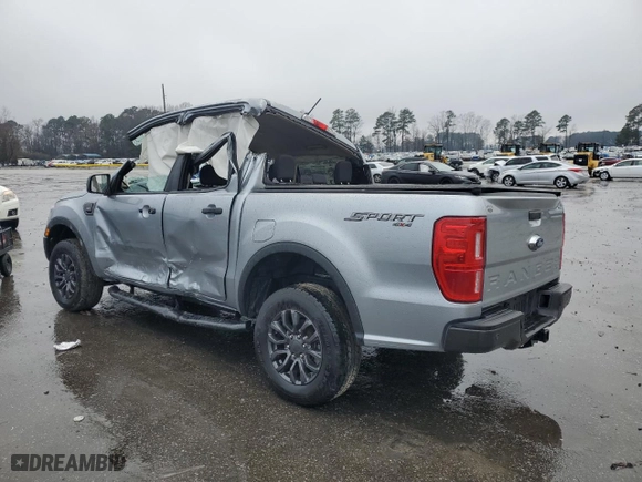 2023 Ford Ranger XL with VIN 1FTER4FH3PLE14401, listed as a Copart auction lot 41427785 with 18,492 mi miles and Salvage Title. Bid and sale history available at carsss.com. Image 2.