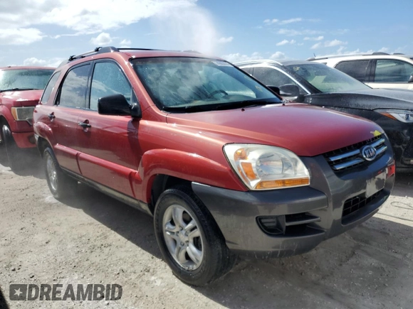 2005 Kia Sportage LX with VIN KNDJF723057131284, listed as a Copart auction lot 74563624 with Not Provided miles and Non Repairable. Bid and sale history available at carsss.com. Image 4.
