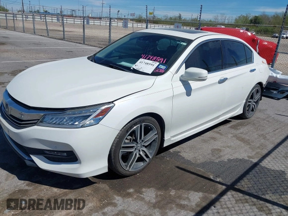 2016 Honda Accord Touring with VIN 1HGCR3F93GA024342, listed as a IAAI auction lot 41748591 with 95,253 mi miles and . Bid and sale history available at DreamBid. Image 15.