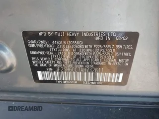2010 Subaru Forester X Premium с VIN JF2SH6CC7AH732611, выставлен на аукционе IAAI как лот 42280071 с пробегом 171 177 миль миль и . История ставок и продаж доступна на DreamBid. Изображение 9.