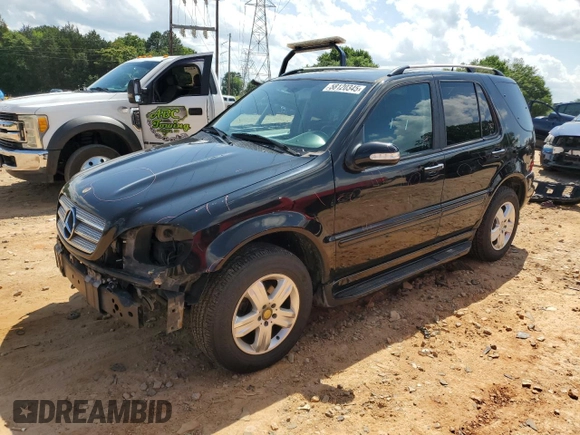 2005 Mercedes-Benz M 350 with VIN 4JGAB57E65A561071, listed as a Copart auction lot 58120345 with 170,427 mi miles and Salvage title. Bid and sale history available at DreamBid. Image 1.