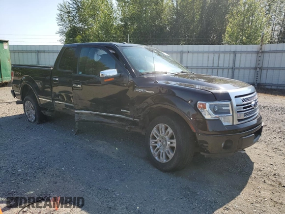 2013 Ford F-150 XL with VIN 1FTFW1ET8DFC43527, listed as a Copart auction lot 59444235 with 93,588 mi miles and Salvage title. Bid and sale history available at DreamBid. Image 4.