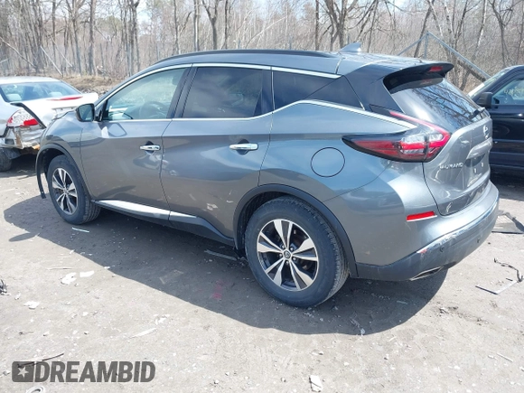 2020 Nissan Murano SV with VIN 5N1AZ2BS7LN105075, listed as a IAAI auction lot 41969595 with 82,491 mi miles and . Bid and sale history available at DreamBid. Image 3.