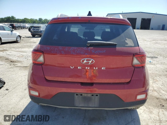 2022 Hyundai Venue SEL с VIN KMHRC8A30NU197849, выставлен на аукционе Copart как лот 56458475 с пробегом 45 236 миль миль и Списание • Salvage title. История ставок и продаж доступна на DreamBid. Изображение 6.