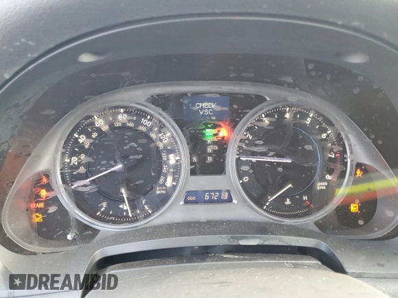 2008 Lexus IS 250 with VIN JTHBK262885083939, listed as a Copart auction lot 46953655 with 67,213 mi miles and Salvage Title. Bid and sale history available at DreamBid. Image 9.