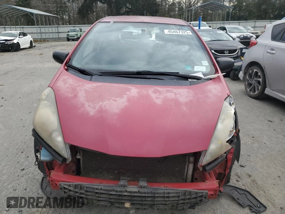 2009 Honda Fit with VIN JHMGE88289S014510, listed as a Copart auction lot 45467325 with 185,236 mi miles and Salvage Title. Bid and sale history available at carsss.com. Image 5.