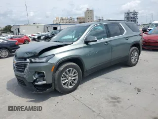 2023 Chevrolet Traverse LT Cloth with VIN 1GNERGKW3PJ108498, listed as a Copart auction lot 57167675 with 101,936 mi miles and Salvage title. Bid and sale history available at DreamBid. Image 1.