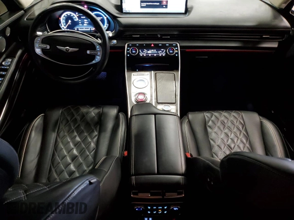 2022 Genesis GV80 Advanced Plus with VIN KMUHCESC6NU094073, listed as a Copart auction lot 58288045 with 43,327 mi miles and Salvage title. Bid and sale history available at DreamBid. Image 8.