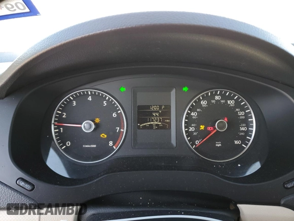 2012 Volkswagen Jetta Sedan SE w/Convenience & Sunroof with VIN 3VWDX7AJ5CM415567, listed as a Copart auction lot 52119565 with 117,237 mi miles and Salvage Title. Bid and sale history available at carsss.com. Image 9.