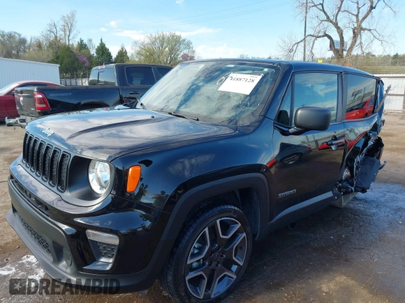 2021 Jeep Renegade Upland with VIN ZACNJDAB1MPN28069, listed as a IAAI auction lot 41887128 with 30,276 mi miles and . Bid and sale history available at DreamBid. Image 14.