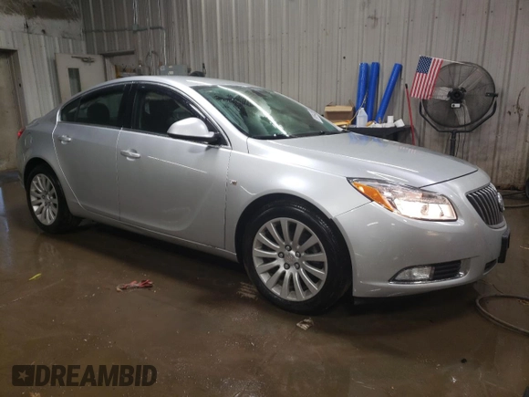 2011 Buick Regal CXL RL1 with VIN 2G4GN5EC0B9212496, listed as a Copart auction lot 89099435 with 61,905 mi miles and Salvage Title. Bid and sale history available at DreamBid. Image 4.