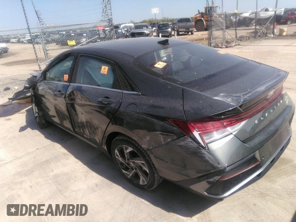 2024 Hyundai Elantra Limited with VIN KMHLP4DG4RU818145, listed as a IAAI auction lot 41881179 with 3,128 mi miles and . Bid and sale history available at DreamBid. Image 3.
