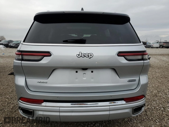 2023 Jeep Grand Cherokee Overland with VIN 1C4RJKDGXP8800940, listed as a Copart auction lot 85957204 with 25,894 mi miles and Salvage title. Bid and sale history available at DreamBid. Image 6.
