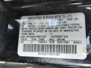 2014 Nissan 370Z Touring with VIN JN1AZ4EH1EM631097, listed as a IAAI auction lot 41230197 with 85,304 mi miles. Bid and sale history available at carsss.com. Image 9.