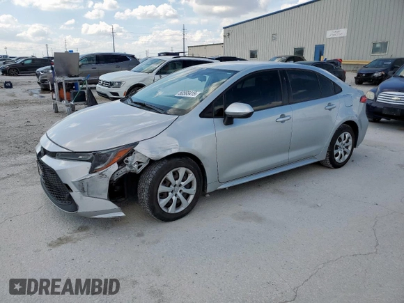 2021 Toyota Corolla LE with VIN JTDEPMAE4MJ151152, listed as a Copart auction lot 50565415 with 80,074 mi miles and Salvage Title. Bid and sale history available at carsss.com. Image 1.