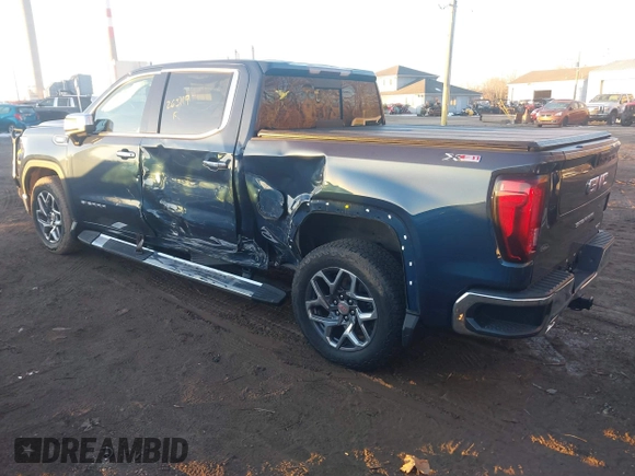 2023 GMC Sierra 1500 SLT z VIN 3GTUUDE89PG263119, wystawiony jako IAAI lot #41455629 z przebiegiem 25 629 mil mil oraz . Historia ofert i sprzedaży dostępna na DreamBid. Obrazek 3.