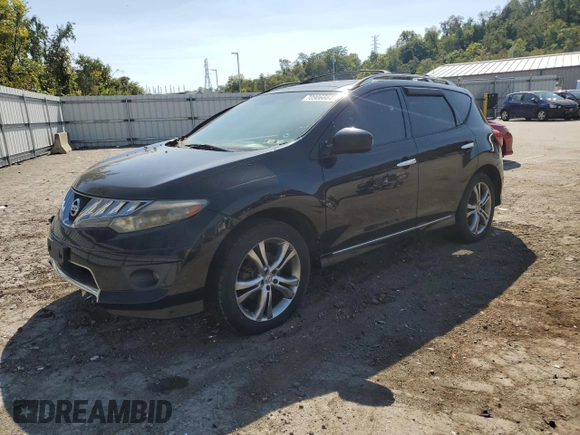 2009 Nissan Murano LE with VIN JN8AZ18W09W121411, listed as a Copart auction lot 70906664 with 163,904 mi miles and Clean Title. Bid and sale history available at carsss.com. Image 1.