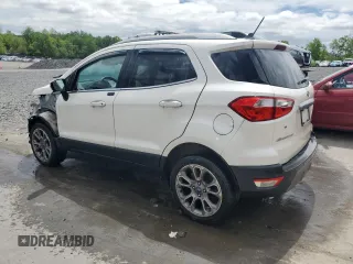 2018 Ford EcoSport Titanium z VIN MAJ6P1WL0JC205255, wystawiony jako Copart lot #57236765 z przebiegiem 53 808 mil mil oraz Szkoda całkowita • Salvage title. Historia ofert i sprzedaży dostępna na DreamBid. Obrazek 2.