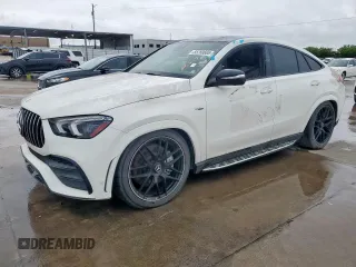 2021 Mercedes-Benz GLE 53 AMG with VIN 4JGFD6BB9MA404099, listed as a Copart auction lot 55769665 with 3,721 mi miles and Salvage title. Bid and sale history available at DreamBid. Image 1.
