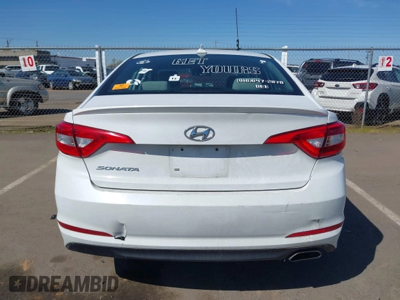 2017 Hyundai Sonata 2.4L with VIN 5NPE24AF6HH565572, listed as a IAAI auction lot 41968741 with Not Provided miles and . Bid and sale history available at carsss.com. Image 15.