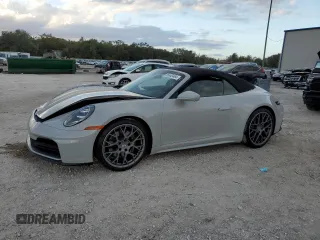 2025 Porsche 911 Carrera with VIN WP0CA2A90SS235847, listed as a Copart auction lot 86343464 with 197 mi miles and Salvage Title. Bid and sale history available at carsss.com. Image 1.