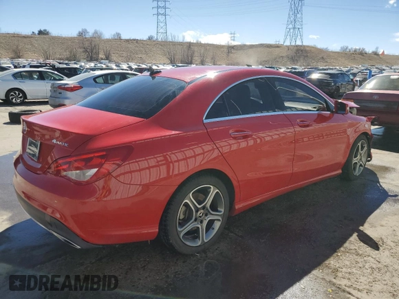 2019 Mercedes-Benz CLA 250 with VIN WDDSJ4GB6KN726705, listed as a Copart auction lot 47318045 with 54,141 mi miles and Salvage Title. Bid and sale history available at DreamBid. Image 3.