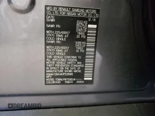 2017 Nissan Rogue SV с VIN KNMAT2MV4HP539981, выставлен на аукционе Copart как лот 52845485 с пробегом 56 939 миль миль и Списание • Salvage title. История ставок и продаж доступна на DreamBid. Изображение 13.