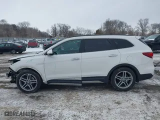 2017 Hyundai Santa Fe Limited Ultimate with VIN KM8SRDHF8HU207282, listed as a IAAI auction lot 41555970 with 120,456 mi miles. Bid and sale history available at carsss.com. Image 14.
