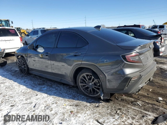 2024 Subaru WRX Premium with VIN JF1VBAH63R9803754, listed as a Copart auction lot 89322505 with 4,238 mi miles and Salvage title. Bid and sale history available at DreamBid. Image 2.