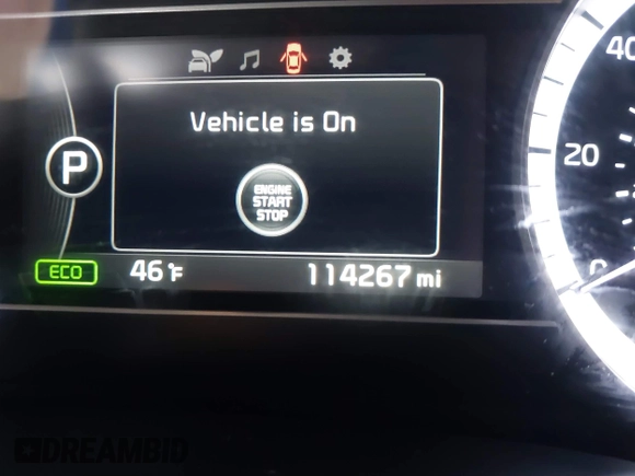 2017 Kia Niro FE with VIN KNDCB3LC5H5042757, listed as a IAAI auction lot 41410857 with 114,267 mi miles. Bid and sale history available at carsss.com. Image 15.