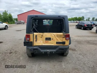 2014 Jeep Wrangler Sport with VIN 1C4AJWAG9EL190595, listed as a Copart auction lot 62496955 with 248,484 mi miles and Salvage title. Bid and sale history available at DreamBid. Image 6.
