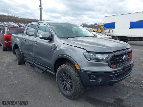 2021 Ford Ranger XL with VIN 1FTER4FHXMLD54242, listed as a IAAI auction lot 41922752 with 35,328 mi miles. Bid and sale history available at carsss.com. Image 1.