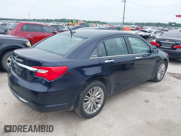 2011 Chrysler 200 Limited with VIN 1C3BC2FG8BN504337, listed as a IAAI auction lot 42175415 with 165,998 mi miles. Bid and sale history available at carsss.com. Image 4.