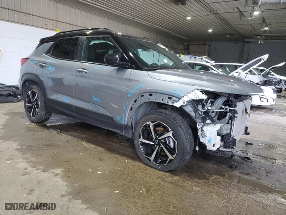 2023 Chevrolet TrailBlazer RS with VIN KL79MUSL1PB108472, listed as a Copart auction lot 45748765 with 38,561 mi miles and Salvage Title. Bid and sale history available at carsss.com. Image 4.
