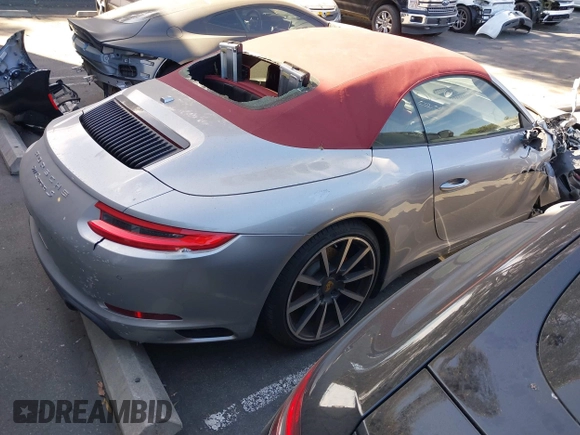 2017 Porsche 911 Carrera S with VIN WP0CB2A97HS154074, listed as a IAAI auction lot 41666422 with 41,927 mi miles. Bid and sale history available at carsss.com. Image 4.