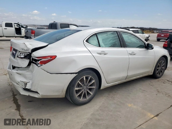2019 Acura TLX with VIN 19UUB1F32KA004987, listed as a Copart auction lot 48425005 with 42,314 mi miles and Salvage Title. Bid and sale history available at carsss.com. Image 3.