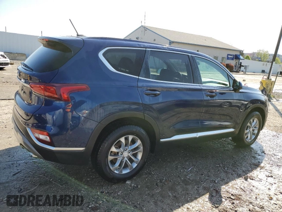 2019 Hyundai Santa Fe SE with VIN 5NMS23AD0KH106926, listed as a Copart auction lot 52453835 with 95,465 mi miles and Salvage Title. Bid and sale history available at carsss.com. Image 3.