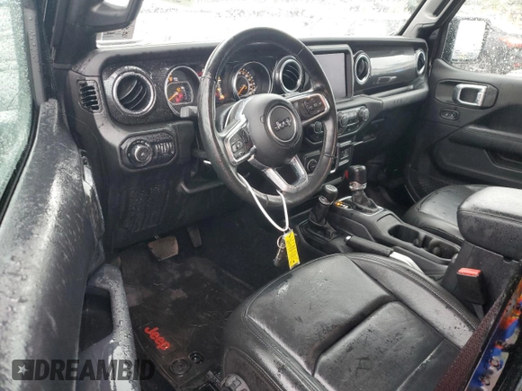 2022 Jeep Wrangler Unlimited Sahara with VIN 1C4HJXEGXNW211886, listed as a Copart auction lot 54877645 with 64,815 mi miles and Salvage title. Bid and sale history available at DreamBid. Image 8.