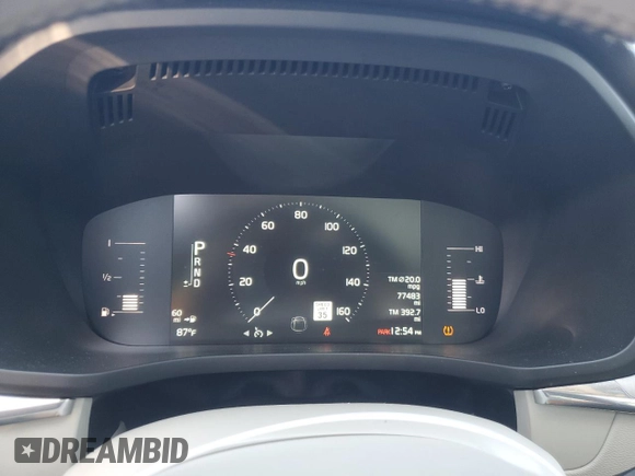 2019 Volvo XC60 Momentum with VIN LYV102RK0KB317397, listed as a Copart auction lot 47094095 with 77,483 mi miles and Salvage title. Bid and sale history available at DreamBid. Image 9.