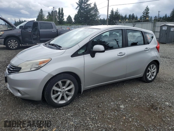 2014 Nissan Note S Plus with VIN 3N1CE2CP9EL429430, listed as a Copart auction lot 62775195 with 139,655 mi miles and Salvage title. Bid and sale history available at DreamBid. Image 1.