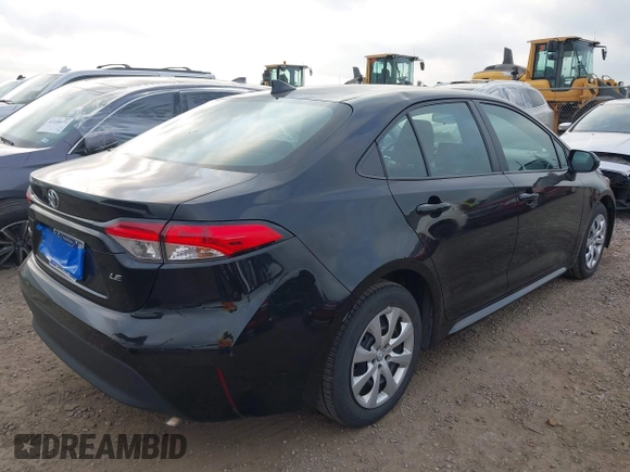 2023 Toyota Corolla LE with VIN 5YFB4MDE0PP067417, listed as a IAAI auction lot 42144017 with 51,652 mi miles. Bid and sale history available at carsss.com. Image 4.