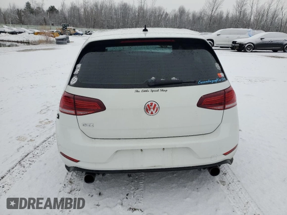 2018 Volkswagen Golf GTI S with VIN 3VW447AU7JM283489, listed as a Copart auction lot 37761624 with 95,843 mi miles. Bid and sale history available at carsss.com. Image 6.