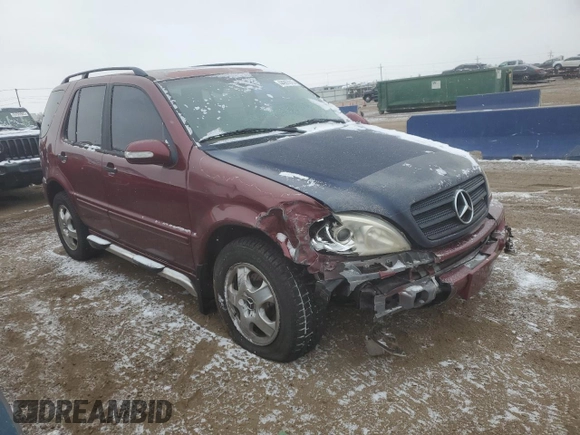 2003 Mercedes-Benz M 320 with VIN 4JGAB54E23A392023, listed as a Copart auction lot 44997015 with 139,835 mi miles and Salvage title. Bid and sale history available at DreamBid. Image 4.