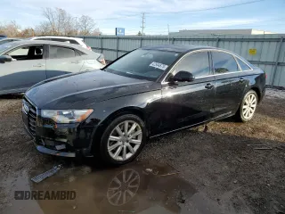 2013 Audi A6 3.0T Premium Plus with VIN WAUGGAFC0DN120002, listed as a Copart auction lot 42554675 with 91,682 mi miles and Salvage Title. Bid and sale history available at carsss.com. Image 1.