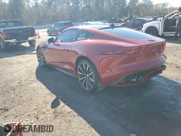 2021 Jaguar F-Type R with VIN SAJD51FE1MCK73529, listed as a Copart auction lot 41490695 with 23,201 mi miles and Salvage Title. Bid and sale history available at DreamBid. Image 2.