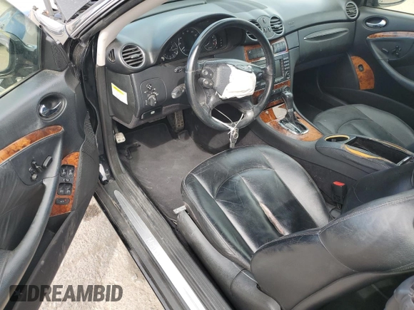 2008 Mercedes-Benz CLK 350 with VIN WDBTJ56H68F238690, listed as a Copart auction lot 72614554 with 116,216 mi miles and Salvage Title. Bid and sale history available at DreamBid. Image 8.