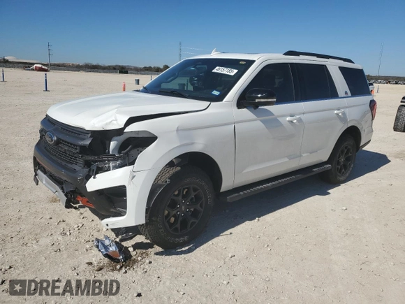 2024 Ford Expedition Timberline with VIN 1FMJU1RG3REA64205, listed as a Copart auction lot 46157185 with 5,999 mi miles and Salvage title. Bid and sale history available at DreamBid. Image 1.