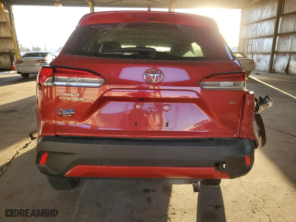 2022 Toyota Corolla Cross LE with VIN 7MUCAAAG7NV018713, listed as a Copart auction lot 45513295 with NaN miles and Salvage Title. Bid and sale history available at carsss.com. Image 6.