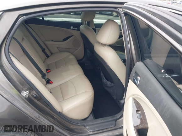 2014 Kia Optima EX with VIN 5XXGN4A79EG342071, listed as a IAAI auction lot 41732824 with Not Provided miles and . Bid and sale history available at carsss.com. Image 8.