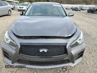2014 Infiniti Q50 with VIN JN1BV7AP4EM687842, listed as a Copart auction lot 42549085 with 133,599 mi miles and Salvage Title. Bid and sale history available at DreamBid. Image 5.